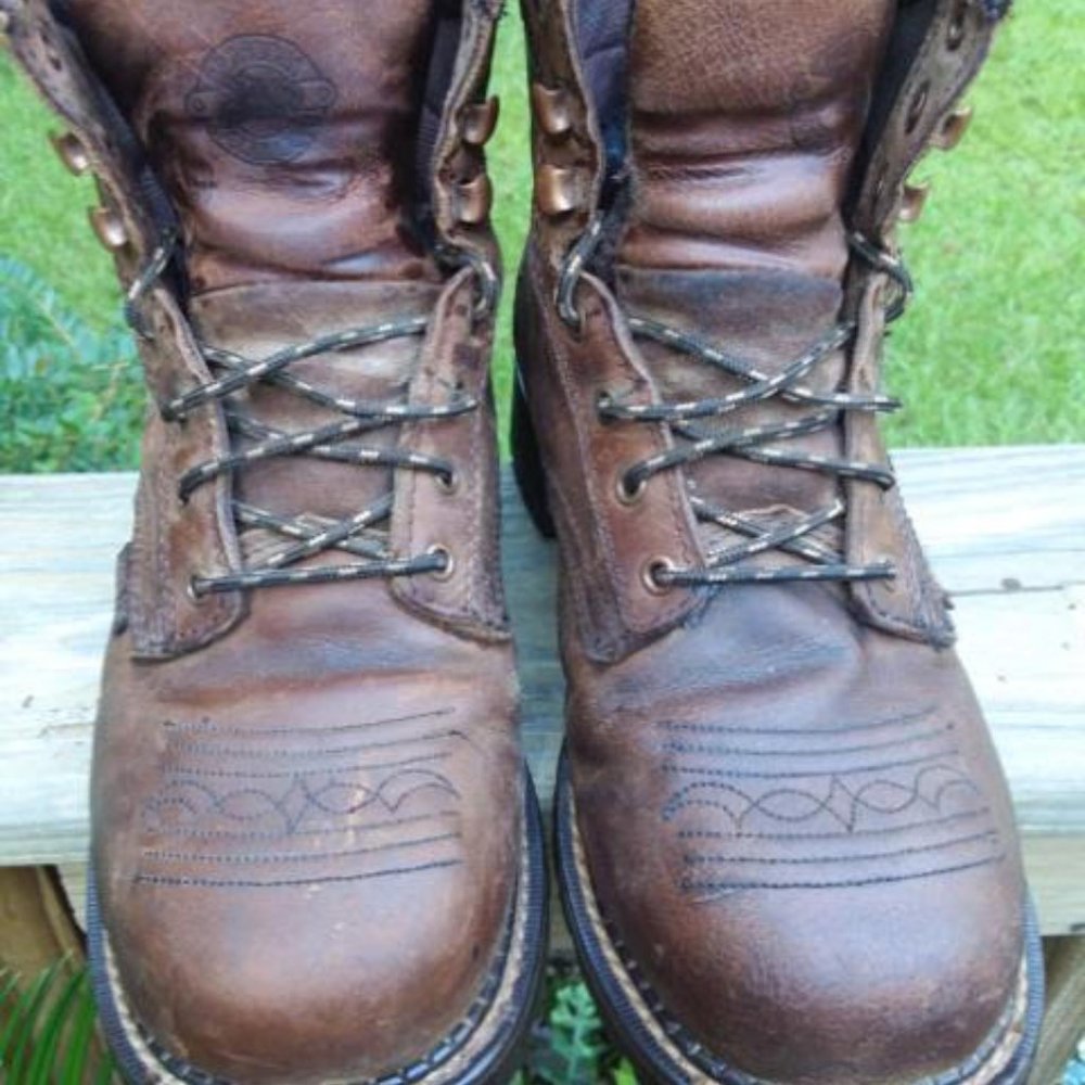 Women Justin Steel-Toe Work Boots